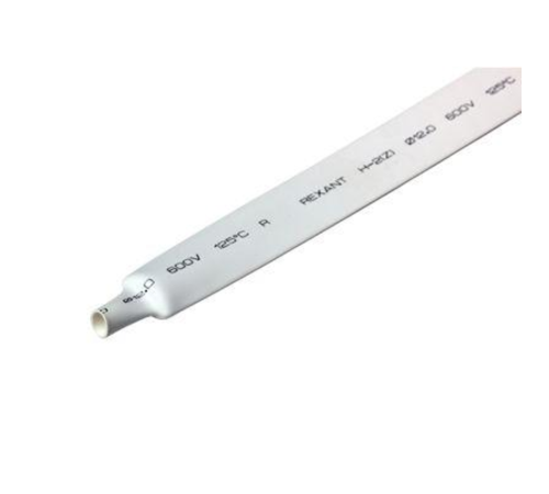 Трубка термоусадочная 12.0/6.0 1м бел. REXANT 21-2001