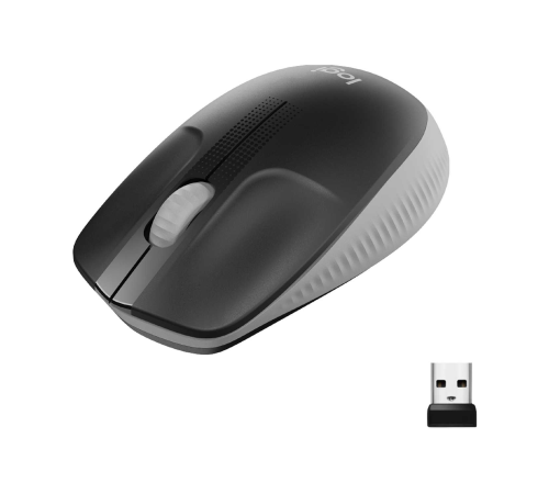 Мышь беспроводная полноразмерная Logitech M190 Mid Grey (M/N: MR0087 / CU0019)