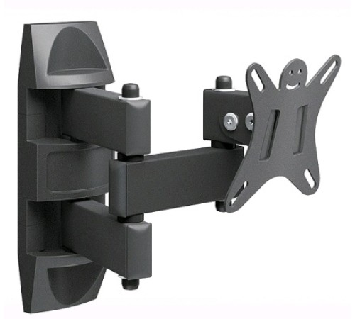 Кронштейн для телевизора Holder LCDS-5039 металлик 10"-26" макс.25кг настенный поворот и наклон Кронштейн для телевизора Holder LCDS-5039 металлик 10"-26" макс.25кг настенный поворот и наклон