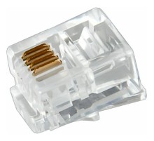 Rexant (05-1012) Разъем телефонный UTP, RJ-14 (6P4C), CAT 3