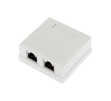 Rexant (03-0146) Розетка компьютерная внешняя, 2-порта FTP RJ-45 (8P8C), CAT 6