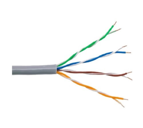 Rexant (01-0041-R) Кабель витая пара U/UTP, CAT 5e, PVC нг(А)-LS, 4х2х0,52мм, 4PR, 24AWG, INDOOR, SOLID, серый, 305м, РФ Rexant (01-0041-R) Кабель витая пара U/UTP, CAT 5e, PVC нг(А)-LS, 4х2х0,52мм, 4PR, 24AWG, INDOOR, SOLID, серый, 305м, РФ