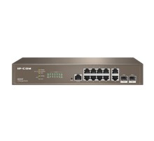 IP-COM G5312F Коммутатор управляемый в стойку, 10*1Gbit RJ45, 2*SFP 1Gbit,  console port
