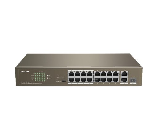 IP-COM F1118P-16-150W Коммутатор PoE неуправляемый 18-Ports 10/100 Mbps Base-TX + 1-Port 1000 Base-X SFP / 16-Ports PoE (PoE бюджет 130W) IP-COM F1118P-16-150W Коммутатор PoE неуправляемый 18-Ports 10/100 Mbps Base-TX + 1-Port 1000 Base-X SFP / 16-Ports PoE (PoE бюджет 130W)