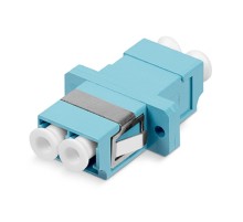 Cabeus DLC-DLC-MM-OM3 Проходной соединитель LC-LC duplex, MM-OM3(для многомодового кабеля), корпус пластмассовый (SC Adapter Simplex dimension)