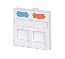 Cabeus FP-45-2M Вставка 45x45 (Mosaic) для 2 модулей формата Keystone Jack