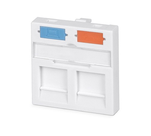Cabeus FP-45-2M Вставка 45x45 (Mosaic) для 2 модулей формата Keystone Jack