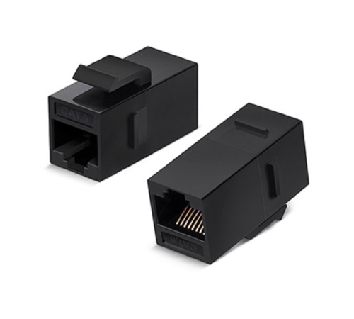Cabeus CA-KJ-8p8c-C6 Проходной адаптер формата Keystone, RJ45-RJ45 (8p8c), категория 6, неэкранированный