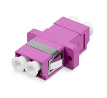 Cabeus DLC-DLC-MM-OM4 Проходной соединитель LC-LC duplex, MM-OM4(для многомодового кабеля), корпус пластмассовый (SC Adapter Simplex dimension)