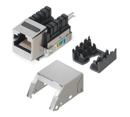 Cabeus KJ-RJ45-Cat.5e-SH-90 Вставка Keystone Jack RJ-45(8P8C), категория 5e, экранированная, заделка тип 110