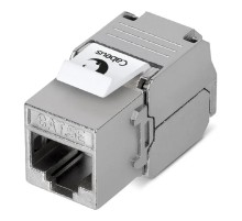 Cabeus KJ-RJ45-Cat.5e-SH-180-Toolless Вставка Keystone Jack RJ-45(8P8C), 180 градусов, категория 5e, экранированная, без инструмента Toolless