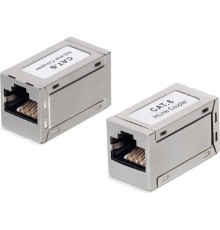 Cabeus CA-8p8c-C6-SH Проходной адаптер, RJ45-RJ45 (8p8c), категория 6, экранированный