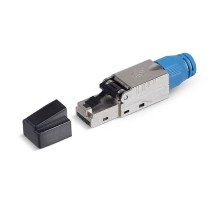 Cabeus 8P8C-SH-C8-TWP Коннектор RJ-45(8P8C) под витую пару, категория 8, экранированный, со вставкой