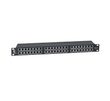 CABEUS PLHD-48-CAT.6-SH-DUAL IDC-1U ПАТЧ-ПАНЕЛЬ ВЫСОКОЙ ПЛОТНОСТИ 19", 1U, 48 ПОРТОВ RJ-45, КАТЕГОРИЯ 6, ПОЛНОСТЬЮ ЭКРАНИРОВАННАЯ, DUAL IDC