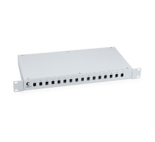 Cabeus FO-19-16SC Кросс оптический 19" на 16SC (LC duplex) со сплайс пластиной и КДЗС (безпигтейлов и проходных адаптеров)