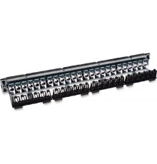 Cabeus PL-24-KJ-RJ45-Cat.6-180T Патч-панель 19" (1U), 24 порта RJ-45, категория 6, с задним кабельным организатором, безинструментный монтаж (арт.033561)