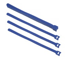 Cabeus CLAMP-310-BL Хомут для кабеля, липучка с мягкой застежкой, 310x14 мм, синий (10 шт.)
