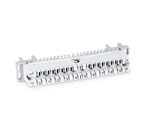 Cabeus CM-10P-P Плинт соединительный на 10 пар, крепление на хомут и штангу, маркировка 0-9