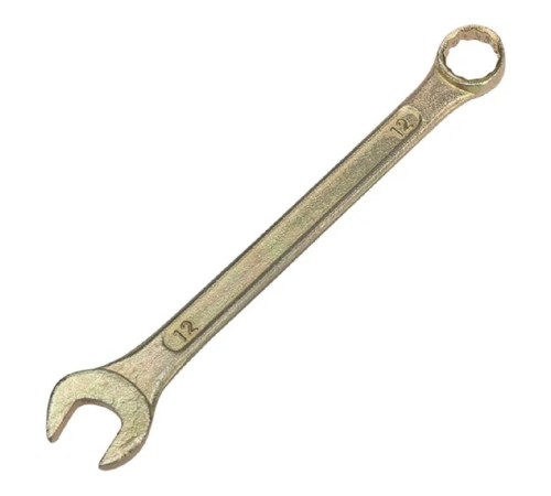 Rexant (12-5807-2) Ключ комбинированный 12мм, желтый цинк Rexant (12-5807-2) Ключ комбинированный 12мм, желтый цинк