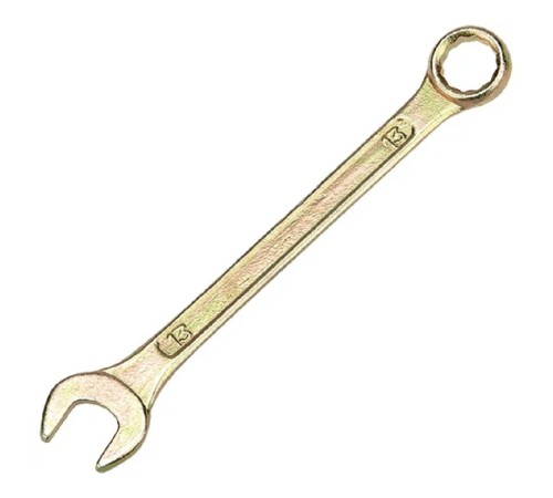 Rexant (12-5808-2) Ключ комбинированный 13мм, желтый цинк Rexant (12-5808-2) Ключ комбинированный 13мм, желтый цинк
