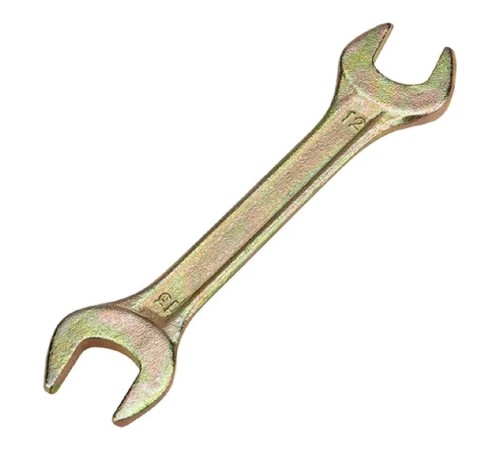 Rexant (12-5826-2) Ключ рожковый 12х13мм, желтый цинк Rexant (12-5826-2) Ключ рожковый 12х13мм, желтый цинк