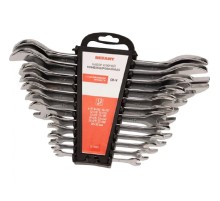 Rexant (12-5845) Набор ключей рожковых 6-32мм 12 предметов CrV, зеркальное хромирование