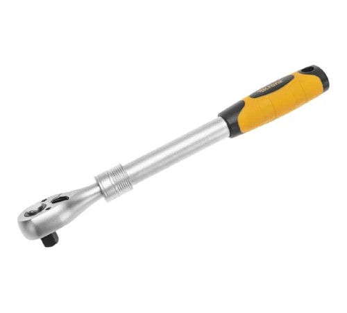 Kranz (KR-12-8411) Ключ телескопический трещоточный 1/2, 330-460мм, CrV, двухкомпонентная рукоятка Kranz (KR-12-8411) Ключ телескопический трещоточный 1/2, 330-460мм, CrV, двухкомпонентная рукоятка