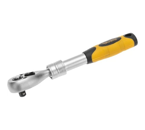 Kranz (KR-12-8413) Ключ телескопический трещоточный 1/4, 162-210мм, CrV, двухкомпонентная рукоятка Kranz (KR-12-8413) Ключ телескопический трещоточный 1/4, 162-210мм, CrV, двухкомпонентная рукоятка
