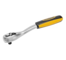 Kranz (KR-12-8403) Ключ-трещотка для торцовых головок 1/4, CrV, 72 зубца