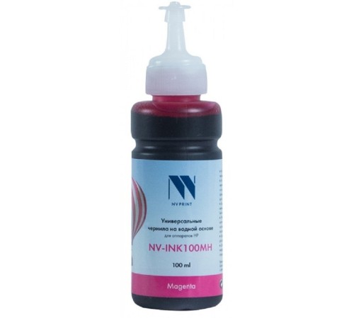 Чернила NV PRINT универсальные на водной основе NV-INK100MH для аппаратов HP (100 ml) Magenta совместимые