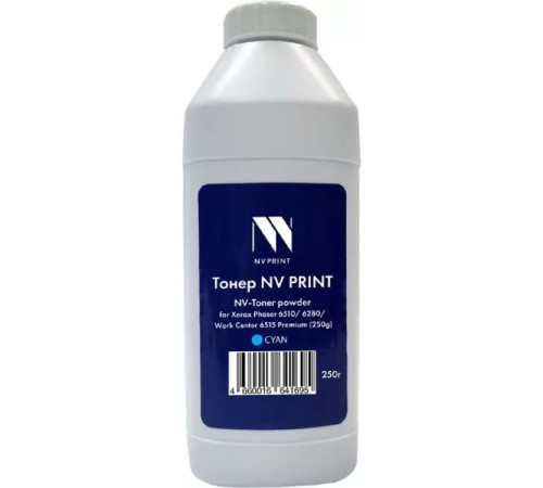 Тонер + девелопер NVP для Xerox Phaser 6510, 6280, WorkCenter 6515 Premium (250г) Cyan