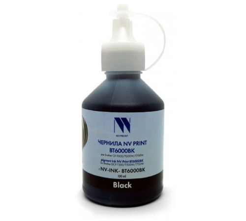 Чернила NV PRINT пигментные BT6000BK для Brother DCP-T300/T500W/T700W, MFC-T800W (100 мл) Black совместимые