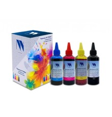 Чернила NV PRINT универсальные на водной основе для аппаратов Canon, комплект 4 цвета по 100 мл совместимые