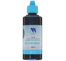 Чернила NV PRINT универсальные на водной основе NV-INK100ULC для аппаратов canon/Epson/НР/Lexmark (100 ml) Light Cyan совместимые