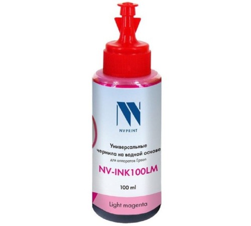 Чернила NV PRINT универсальные на водной основе NV-INK100ULM для аппаратов canon/Epson/НР/Lexmark (100 ml) Light Magenta совместимые