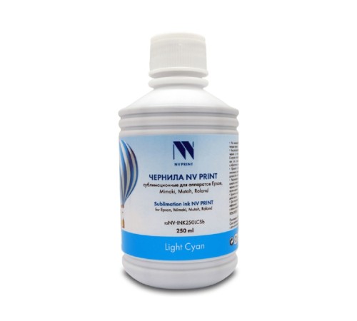 Чернила NV PRINT сублимационные NV-INK250LCSb для аппаратов Epson, Mimaki, Mutoh, Roland  (250ml) Light Cyan