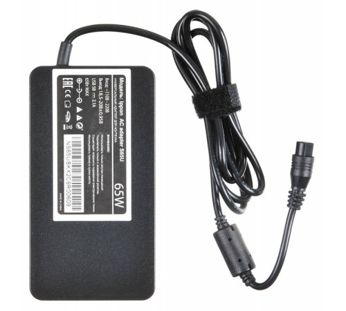 Блок питания Ippon S65U автоматический 65W 15V-19.5V 11-connectors 3.5A 1xUSB 2.1A от бытовой электросети LED индикатор Блок питания Ippon S65U автоматический 65W 15V-19.5V 11-connectors 3.5A 1xUSB 2.1A от бытовой электросети LED индикатор