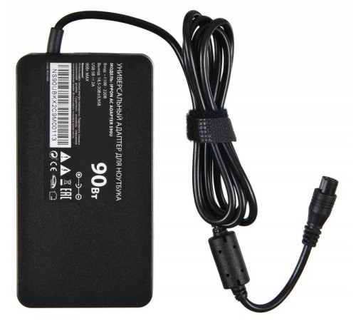 Блок питания Ippon S90U автоматический 90W 18.5V-20V 11-connectors 4.5A 1xUSB 2.1A от бытовой электросети LED индикатор Блок питания Ippon S90U автоматический 90W 18.5V-20V 11-connectors 4.5A 1xUSB 2.1A от бытовой электросети LED индикатор