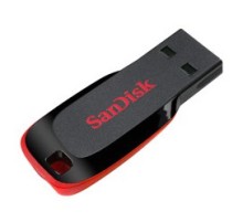 Флеш Диск Sandisk 32Gb Cruzer Blade SDCZ50-032G-B35 USB2.0 черный/красный