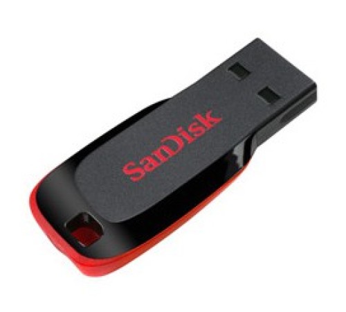 Флеш Диск Sandisk 32Gb Cruzer Blade SDCZ50-032G-B35 USB2.0 черный/красный