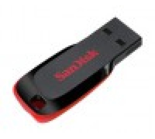 Флеш Диск Sandisk 32Gb Cruzer Blade SDCZ50-032G-B35 USB2.0 черный/красный
