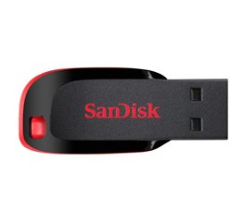 Флеш Диск Sandisk 32Gb Cruzer Blade SDCZ50-032G-B35 USB2.0 черный/красный