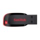 Флеш Диск Sandisk 32Gb Cruzer Blade SDCZ50-032G-B35 USB2.0 черный/красный