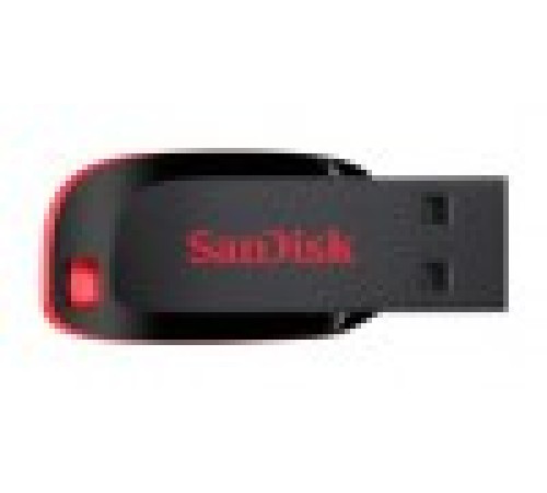 Флеш Диск Sandisk 32Gb Cruzer Blade SDCZ50-032G-B35 USB2.0 черный/красный
