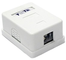 Коробка Lanmaster TWT-SA1-WH настенная 62x67x30мм крышка Keystone самоклеющееся основание ПВХ белый (упак.:1шт)