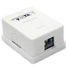 Коробка Lanmaster TWT-SA1-WH настенная 62x67x30мм крышка Keystone самоклеющееся основание ПВХ белый (упак.:1шт)