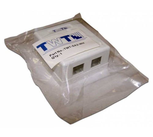 Коробка Lanmaster TWT-SA2-WH настенная 62x67x30мм крышка Keystone самоклеющееся основание ПВХ белый (упак.:1шт)