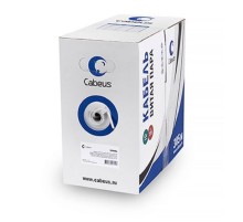 Cabeus UTP-4P-Cat.5e-SOLID-LSLTx-GY Витая пара UTP (U/UTP), категория 5e, 4 пары (24 AWG), одножильный, нг(А)-LSLTx, серый  (305 м)