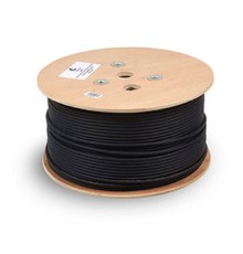 Cabeus UTP-4P-Cat.5e-SOLID-ST-OUT Кабель витая пара UTP (U/UTP), категория 5e, 4 пары 0,5мм (24 AWG), одножильный, для внешней прокладки, с металлическим тросом (+60 C - -40) (305 м)