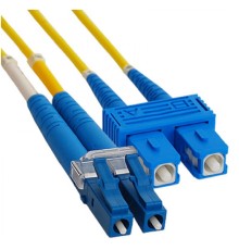 Rexant (50-2409) Патч-корд оптический переходной (SM), 9/125 (OS2), LC/UPC-SC/UPC, (Duplex), LSZH, 1м